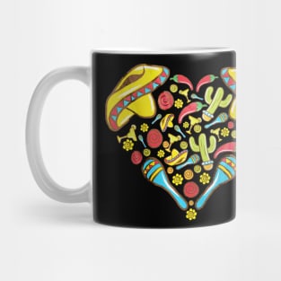 Cinco De Mayo Heart Mug